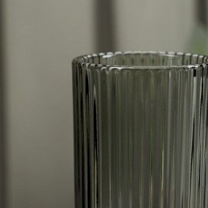 Бокал для шампанского Magistro «Грани», 150 мл, 5,5*18,5 см, стекло, графит