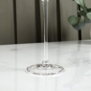 Бокал стеклянный для шампанского Magistro «Жемчуг», 180 мл, 5,5?26 см, форма треугольник, с золотой отводкой