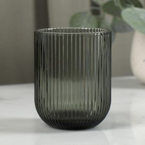 Стакан Magistro «Грани», 260 мл, 7.5x9.5 см, стекло, графит