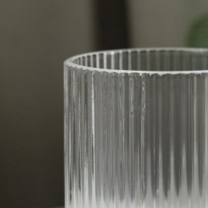 Стакан Magistro «Грани», 260 мл, 7.5x9.5 см, стекло, прозрачный