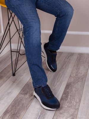 Кеды/ Кроссовки оптом Турция/ Мужская обувь оптом (2200-L1 Темно-синий)