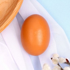 Деревянное яйцо для декора "Коричневый" 6,1х4,6х4,6 см.