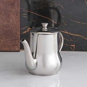 Чайник заварочный из нержавеющей стали «Султан», 950 мл, 201 сталь, цвет хромированный