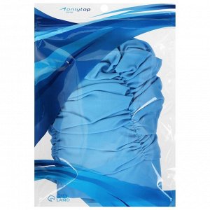 СИМА-ЛЕНД Шапочка для плавания объемная с подкладом, лайкра, цвет голубой