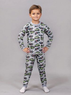 Пижама для мальчика ралли/меланж