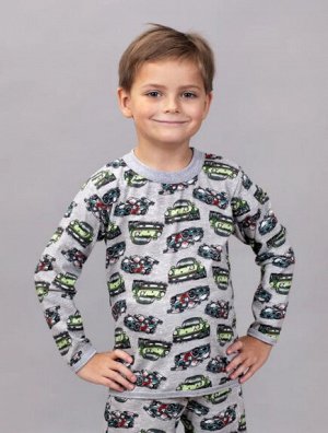 Пижама для мальчика ралли/меланж