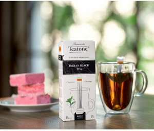 Черный чай Индийский TEATONE в стиках, 15шт по 1,8г