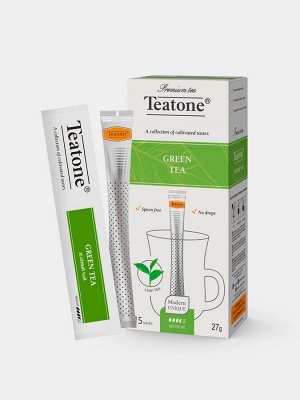 Зеленый чай TEATONE в стиках, (15шт*1,8г)