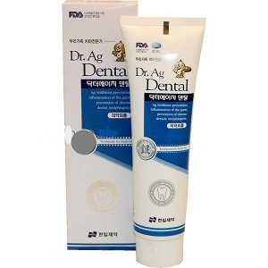 Hanil Dr. Ag Dental Plus Toothpaste Зубная паста с серебром и мятой, 200 гр