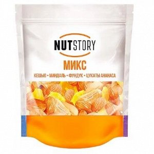 «Nut Story», микс из кешью, миндаль, фундук, цукаты ананаса, 150 г