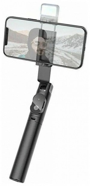 Штатив-монопод- для селфи BY8 selfie stick BOROFONE черный (с подсветкой)