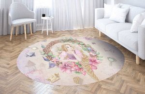 Design Studio 3D Коврик велюровый «Мечтающая Рапунцель»