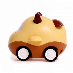 Музыкальная игрушка «Весёлые машинки», звук, свет, жёлтый
