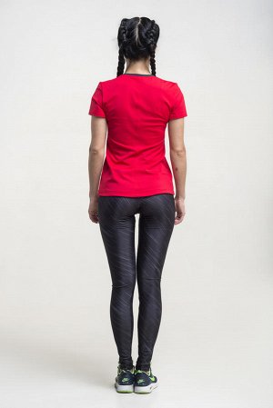 Топ Ткань:Meryl,футболка с цветной вставкой по горловине и низу