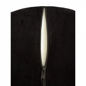 Подушка для спины ортопедическая, размер 35х32 см, цвет чёрный