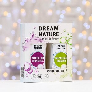 Подарочный набор мицеллярный DreamNature:шампунь для волос, 250 мл+ гель для душа, 250 мл