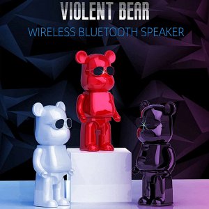 Беспроводная колонка Bearbrick Медведь Брикли портативный динамик BT, AUX, TF, Флешка
