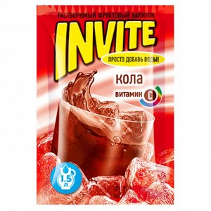 Растворимый напиток со вкусом колы INVITE Cola / Инвайт 9 гр