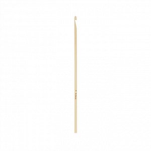 Крючок для вязания бамбуковый 15см d3.5