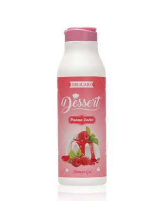 Delicare для душа гель DESERT Панакота с малиной 400мл /18/ 3132733