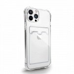 Чехол iPhone 12 Pro TPU CardHolder (прозрачный)