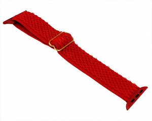 Ремешок Watch Series 42mm/44mm/45mm/49mm Raised Canvas band красный #12