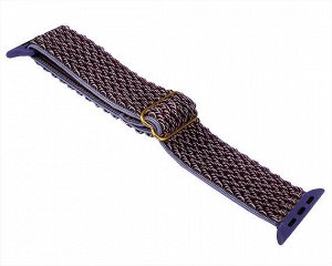 Ремешок Watch Series 42mm/44mm/45mm Raised Canvas band фиолетовый #13