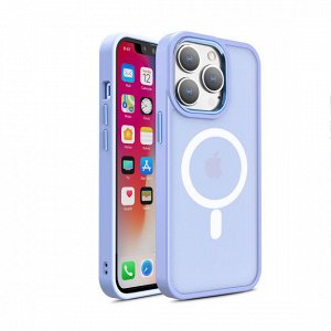 Чехол iPhone 14 Plus Matte Case MagSafe (лиловый)