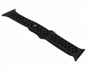 Ремешок Watch Series 42mm/44mm/45mm силиконовый Nike band черный #14