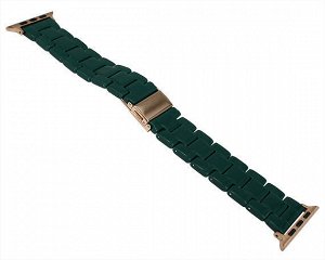 Ремешок Watch Series 42mm/44mm/45mm/49mm Ceramic gum summer (пластик) зеленый