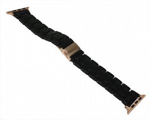 Ремешок Watch Series 42mm/44mm/45mm Ceramic gum summer (пластик) черный