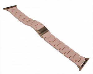 Ремешок Watch Series 42mm/44mm/45mm/49mm Ceramic gum summer (пластик) розовый