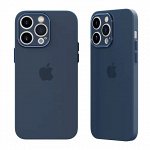 Чехол iPhone 13 Pro TPU Ultra-Thin Matte (темно-синий)