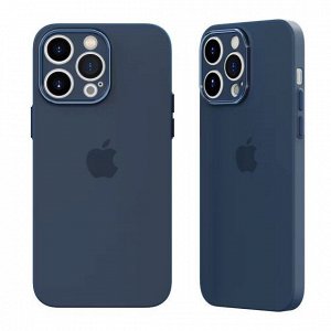 Чехол iPhone 13 TPU Ultra-Thin Matte (темно-синий)