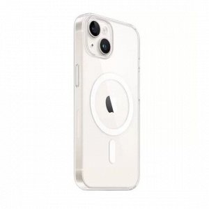Чехол iPhone 14 Plus MagSafe с магнитом, прозрачный