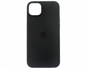 Чехол iPhone 14 Plus Silicone Case MagSafe hi-copy, с яблоком, черный