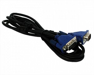 Кабель VGA(папа)-VGA(папа) 3м, синий