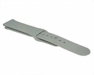 Ремешок Samsung/Huawei/Amazfit Bip/GTS 20mm силиконовый серый #11