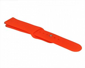 Ремешок Samsung/Huawei/Amazfit Bip/GTS 20mm силиконовый оранжевый #17
