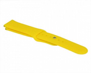 Ремешок Samsung/Huawei/Amazfit Bip/GTS 20mm силиконовый желтый #18