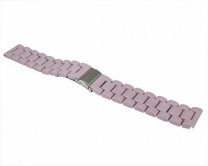 Ремешок Samsung/Huawei/Amazfit Bip/GTS 20mm 3-bead пластик фиолетовый