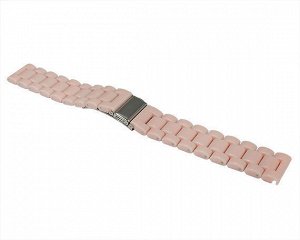 Ремешок Samsung/Huawei/Amazfit Bip/GTS 20mm 3-bead пластик розовый