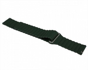 Ремешок Samsung/Huawei/Amazfit Bip/GTS 20mm leather loop зеленый #4