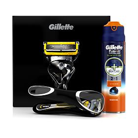 Подарочный набор GILLETTE FUSION ProShield Бритва c 1 Кас+Гель д/бр ActiveSport170мл+футляр