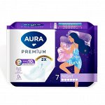 Прокладки женские гигиенические Аура Aura Premium Night 7 шт