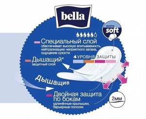 Прокладки женские гигиенические Белла Перфекта Ультра Синяя Bella 10 шт