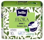Прокладки женские гигиенические впитывающие Белла Зеленый чай Bella Flora 10 шт