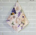 Полотенце кухонное вафельное с петелькой 37*75 &quot;Лавандовый прованс&quot;