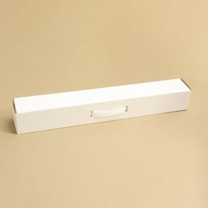 Коробка-тубус (5шт) с зацепами и ручкой 70*70*520 мм, белая