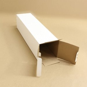 Коробка-тубус (5шт) с зацепами и ручкой 135*135*570 мм, белая